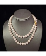 Mikimoto Akoya Pearl Necklace 33.5&quot; 9mm 18k Gold Estate Certified $19,41... - $7,870.50
