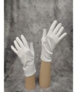 White Costume Gloves Santa Mrs Claus Christmas Jolly Elf Clown Mime Adul... - $34.30 MXN