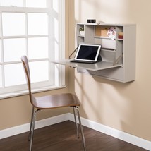 26&quot; Gray Wall Mounted Floating Desk - $3,521.77 MXN