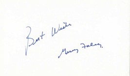 Gerry Foley Signed Autographed 3x5 Index Card - £3.87 GBP