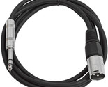 SEISMIC AUDIO Black 1/4&quot; TRS to XLR Male 6&#39; Patch Cable - $18.99