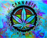 Tye Die Cannabis Leaf 3&#39;X5&#39; Flag ROUGH TEX® 100D - £14.76 GBP