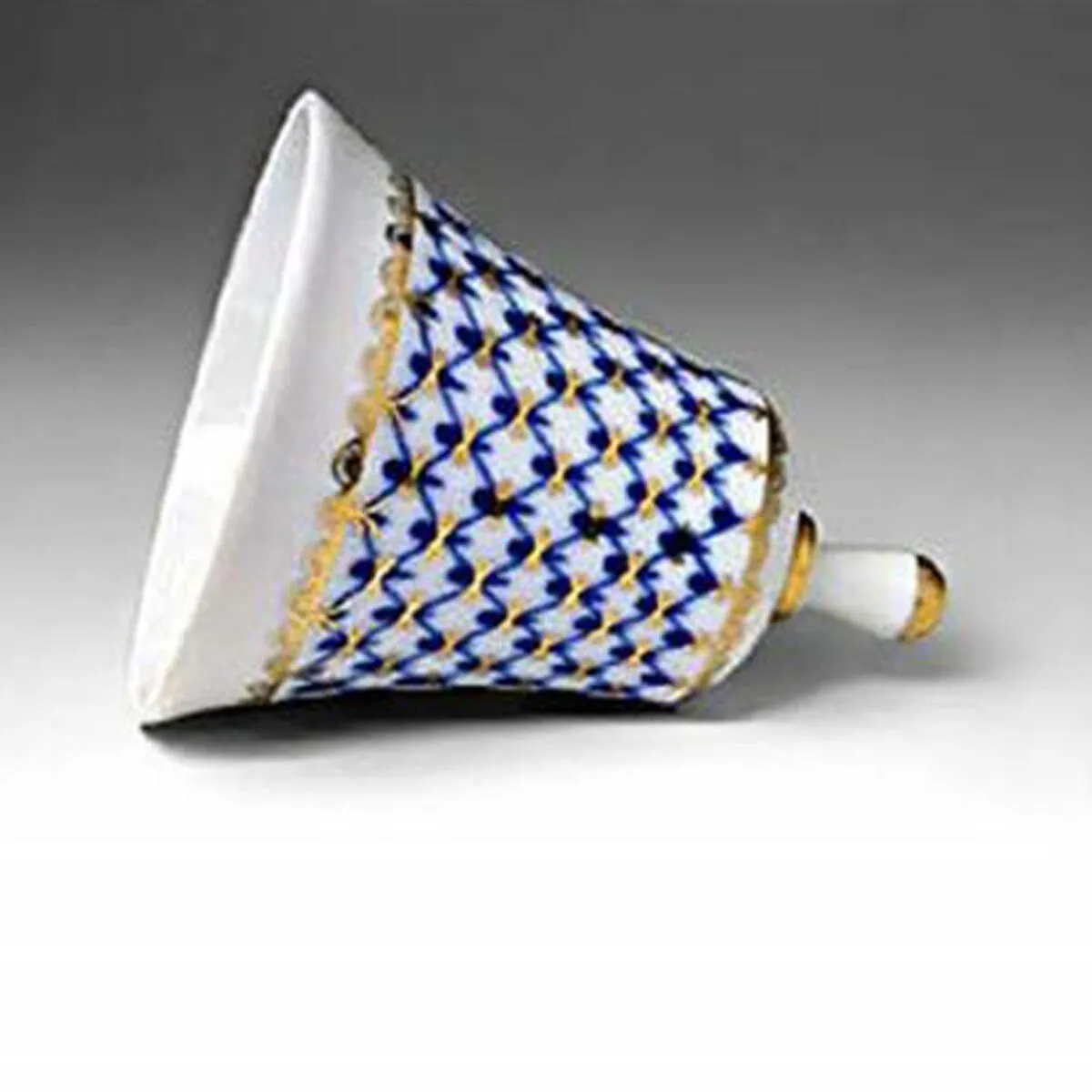 Lomonosov Table Wear Cobalt Net Porcelain Dinner Bell - £67.78 GBP