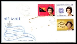1977 Papua New Guinea Fdc Cover - Queen Elizabeth Ii Silver Jubilee C1 - £2.20 GBP