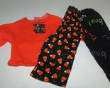 18&quot; doll clothes hand made pajama outfit Halloween trick or treat boo ca... - $6.92