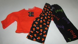 18&quot; doll clothes hand made pajama outfit Halloween trick or treat boo ca... - £5.45 GBP