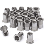 40pcs M8 Stainless Steel Rivet Nuts Flat Head Insert Nutsert M8 - $215.54 MXN