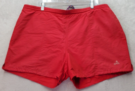 Eastern Mountain Sports Swim Short Women Large Red Mesh Lined Pockets Drawstring - £13.14 GBP