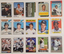 New York Yankees Lot of 15 MLB Baseball 1960&#39;s,70&#39;s,80&#39;s,90&#39;s Dave Winfield - $13.48