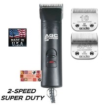 Andis Ultraedge Pro Agc 2 Speed Clipper&amp;10,4FC Blade Set*Horse Cat Dog Grooming - £215.32 GBP