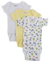 Boy 100% Cotton Preemie Boys Short Sleeve Printed Variety Pack Preemie - £11.84 GBP