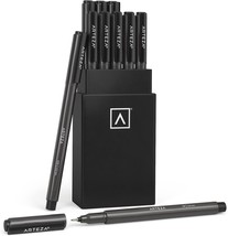 Arteza Micro-Line Ink Pens, Set Of 10, Black Fineliners, Sizes 005, 01, ... - £28.88 GBP