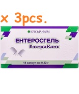 Detox Absorbent, Enterosgel ExtraCapsules × 3pcs., Энтеросгель 3 уп. × 1... - $366.58 MXN