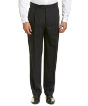 Brooks Brothers 346 Madison Fit STRETCH Men Trousers 34x31 Wool Blend Rolled Cuf - £62.37 GBP