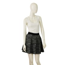 Proenza Schouler Wool Cotton Melange Black Mini Length Pleated Skirt size 4 - $108.90