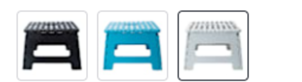 Folding Step Stool Various Colors New - $10.55