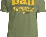 Dad The Toughest Job You&#39;ll Ever Love Men&#39;s Graphic T-Shirt, Green SZ XL... - £12.85 GBP