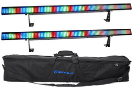 2) Chauvet Colorstrip 4 Ch. Dmx Multi-Color Dj Light Bar/Color Strips+Ca... - £469.21 GBP