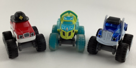 Blaze And The Monster Machines Dinosaur Truck Zeg Crusher Fireman Lot Mattel - $34.60