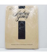 Audrey Jones Shimmers Control Top Sandalfoot Black Pantyhose Size 1X-2X ... - £9.80 GBP