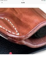 Fits WALTHER PKK/S 3.3”BBL Leather Paddle Holster With Open Top #1170# RH image 5