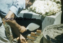 KODACHROME Red Border Slide Panama Canal Zone Cemetery Man Flowers Bricks 1950s! - £1.56 GBP