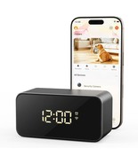 2K Wireless Clock Camera With Motion Detection, 2.4G&amp;5G Wifi, Mobile App... - $106.53 CAD