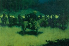 Scare in a Pack Train Frederic Remington Western Giclee Art Print + Ships Free - £30.68 GBP+
