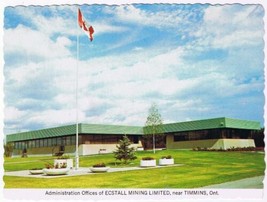 Postcard Administration Offices Ecstall Mining Ltd Timmins Ontario - £2.84 GBP