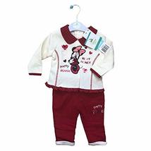 Disney Minnie Mouse Winter Padded 2 Pieces Set Full Embroidered Top &amp; Bottom Gir - £11.98 GBP