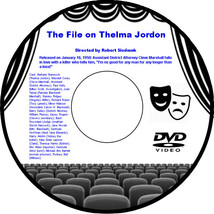 The File on Thelma Jordon 1950 DVD Film Crime Barbara Stanwyck Wendell Corey Pau - £4.02 GBP