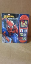 Spiderman Book &quot;Never A Dull Day&quot; Play A Sound. NEW IN WRAPPER Marvel. 7 Sounds - £3.98 GBP