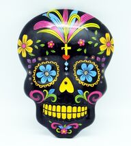Vibrant Black Day of the Dead Wall Hanging! - €13,46 EUR