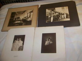 Lot 4 Antique New Hampshire Photo Mother Child Occupational Office College Men - £13.21 GBP