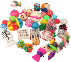 Fashion&#39;S Talk Cat Toys Variety Pack for Kitty 20 Pieces - £14.66 GBP