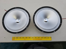 23SS06 PAIR OF SPEAKERS FROM KARAOKE, AUKUNA, 8-1/4&quot; DIAMETER, 3&quot; DEEP, VGC - £14.66 GBP