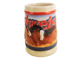 &quot;Proud and Free&quot;. 1993 Budweiser Clydesdales Porcelain Stein, Ceramarte ... - $14.65