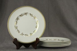 Vintage Simpsons China Chinastyle ALBANY Wheat Gold Pattern Salad Plates... - £19.25 GBP