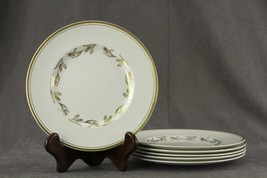 Vintage Simpsons China Chinastyle ALBANY Wheat Gold Pattern Salad Plates... - £19.53 GBP