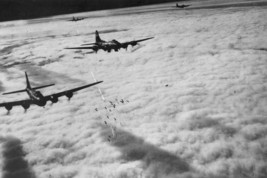 B-17 Bombers &quot;Flying Fortress&quot; Radar Bombing Over Germany 4X6 Photo Reprint - $7.97