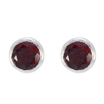 enticing Garnet 925 Sterling Silver Red Natural Designer CA gift - £15.78 GBP