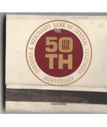 Farmers &amp; Merchants Bank of Central California ~ used ~ Vtg Strike on Ma... - $94.05 MXN