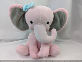 Bedtime Originals Pink Elephant Plush 10 Inch Lambs Ivy Stuffed Animal Toy - £8.00 GBP