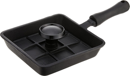 Mini Cast Iron Panini Pan with Press, 5.9 IN, as Shown - $54.44