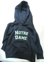 NCAA Notre Dame Silk Screened Full Name Logo Hooded Sweatshirt Two Feet ... - £23.89 GBP