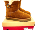 Style &amp; Co Tiny 2 Mid Calf Boots Genuine Suede Upper- Chestnut , US 6M *... - $12.86