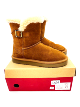 Style &amp; Co Tiny 2 Mid Calf Boots Genuine Suede Upper- Chestnut , US 6M *... - $12.86