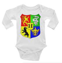 Harry Potter Crest Short or Long Sleeves Onesie Bodysuit - £17.57 GBP