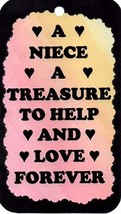 Ron&#39;s Hang Ups Inspirational Signs A Niece A Treasure to Help and Love Forever P - £5.58 GBP