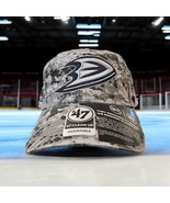 &#39;47 Anaheim Ducks Clean Up OHT Digital Camo Adjustable Strap Hat Dad Cap - $523.61 MXN